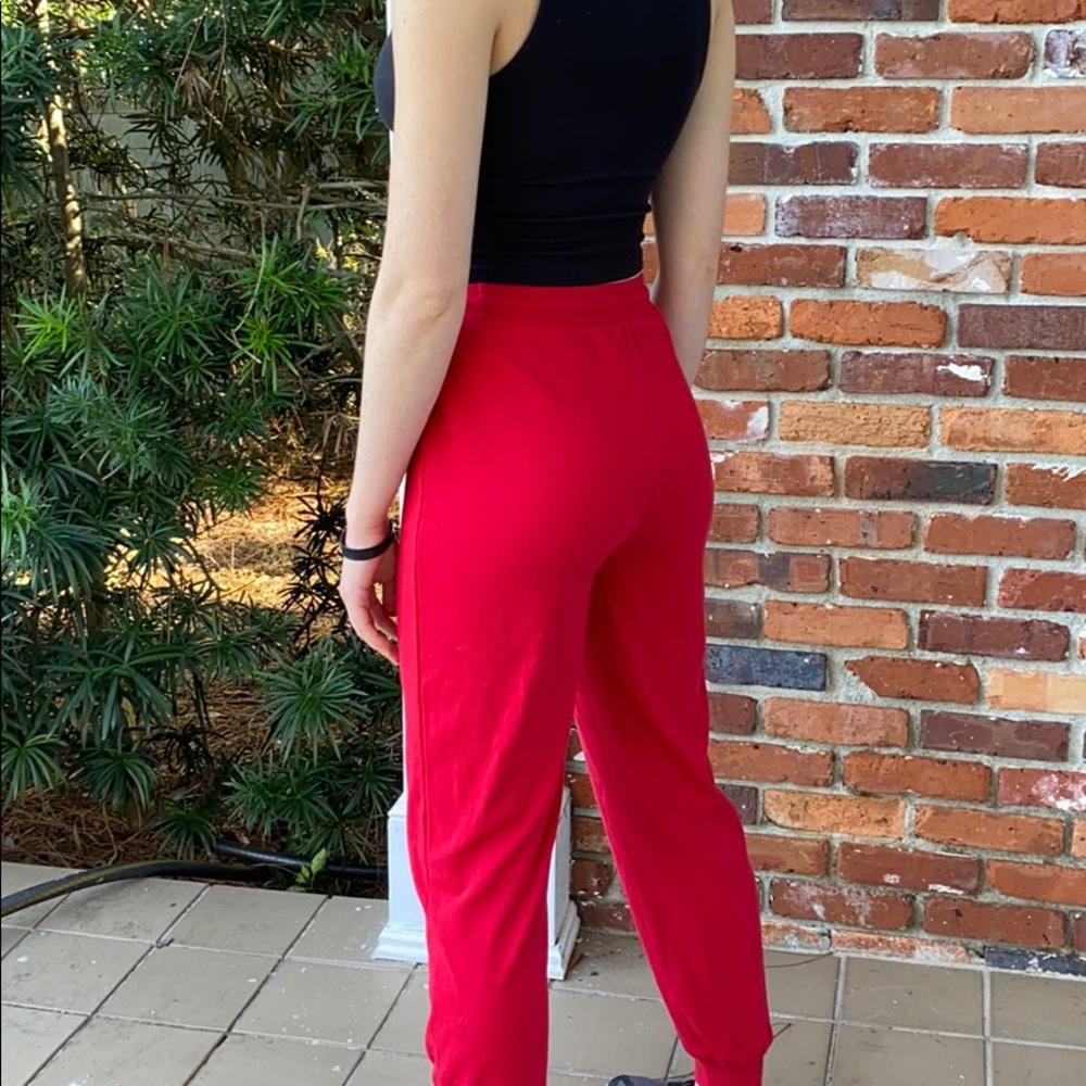 Red sweats